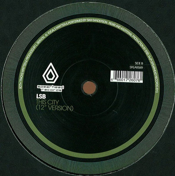 LSB - Overthinking (Enei Remix) / This City - Spearhead Records (12")