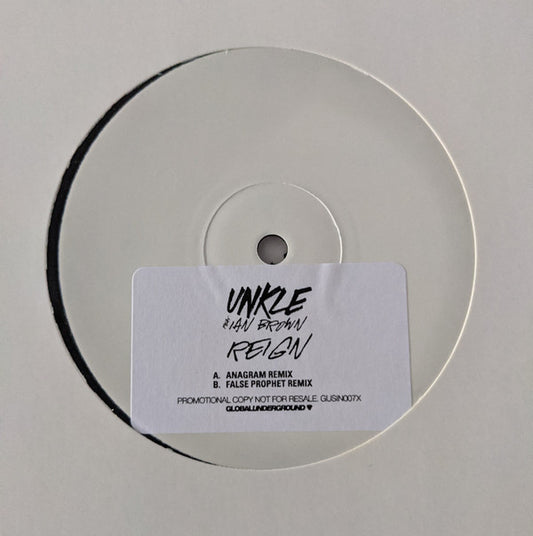 UNKLE - Reign (12", Promo, White Label)