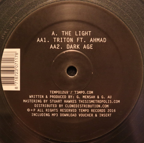 DJ Ink - The Light (12", Clear Translucent)