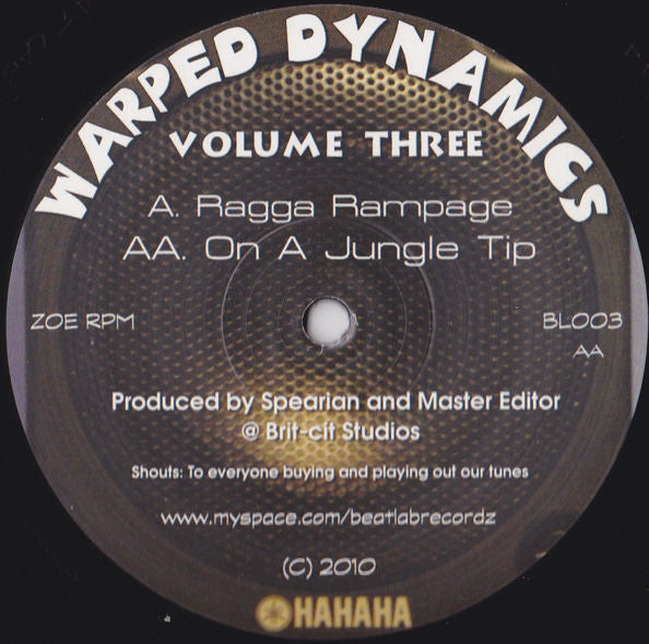 Warped Dynamics - Volume Three - Beat Lab (12") - Vinyl Junkie UK