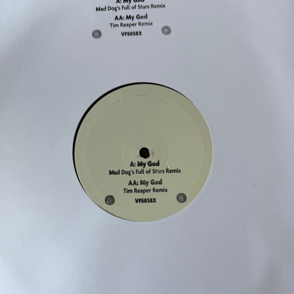 Mad Dog - My God (Mad Dog's Full Of Stars Remix) / My God (Tim Reaper Remix) - Vinyl Fanatiks (10", White Label) - Vinyl Junkie UK