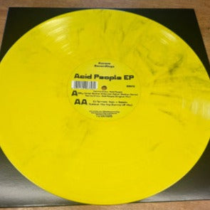 Various - Acid People EP (12", Yellow and Black Marble Vinyl)