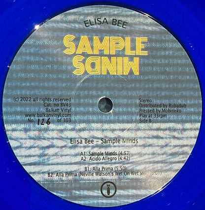 Elisa Bee - Sample Minds - Balkan Vinyl (12", Transparent Blue)