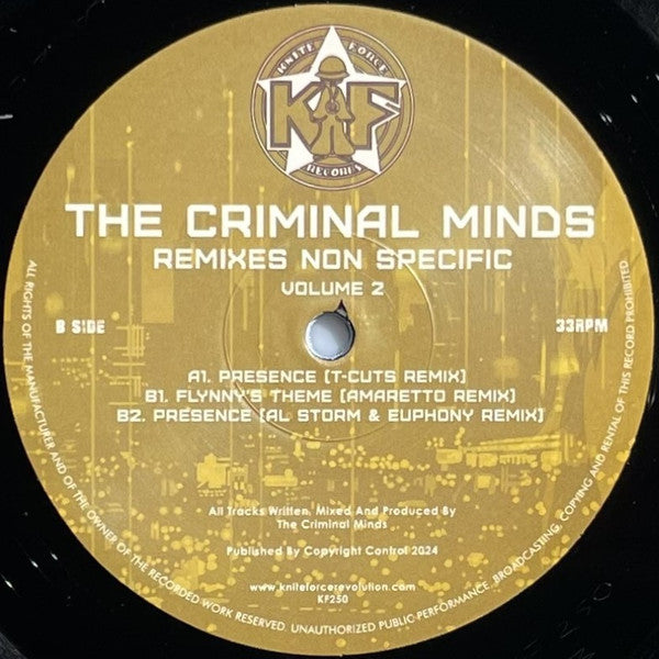 The Criminal Minds - Remixes Non Specific Vol. 2 (12")