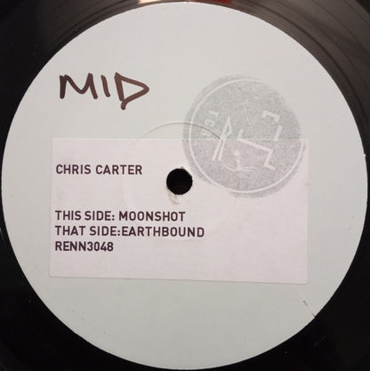 Chris Carter - Moonshot / Earthbound - Thursday Club Recordings (TCR) (12", White Label, Stickered, Stamped)