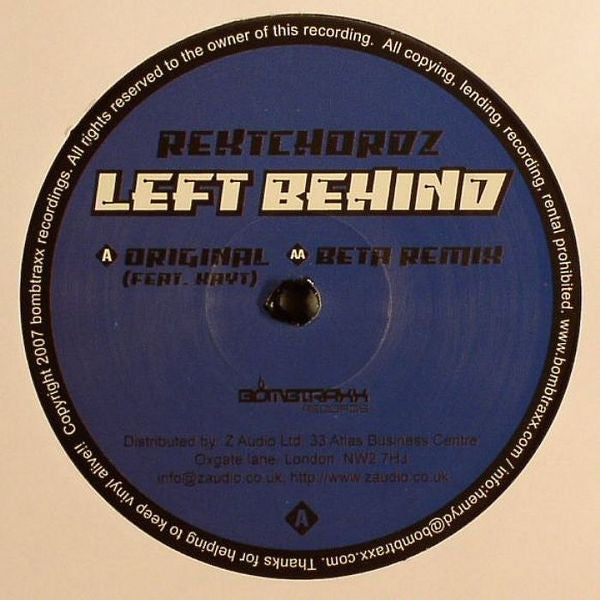 Rektchordz - Left Behind (12")