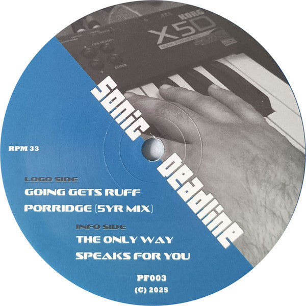 Sonic Deadline - Going Gets Ruff EP - Party Force (12", Clear Blue Vinyl) - Vinyl Junkie UK