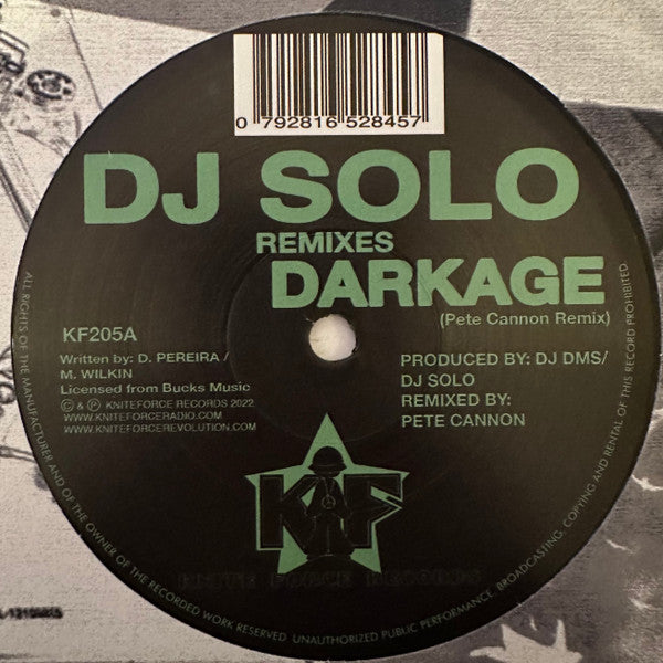DJ Solo - Darkage (Remixes) - Kniteforce Records (10")