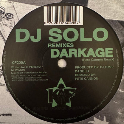 DJ Solo - Darkage (Remixes) - Kniteforce Records (10")