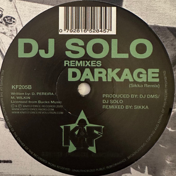 DJ Solo - Darkage (Remixes) - Kniteforce Records (10")