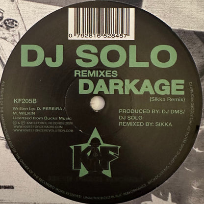 DJ Solo - Darkage (Remixes) - Kniteforce Records (10")