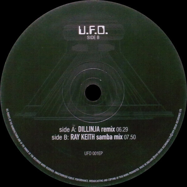 Ray Keith - Something Out There - The Remixes - UFO (2x12")