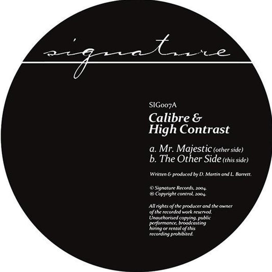 Calibre & High Contrast - Mr. Majestic - Signature Records (12", Repress)