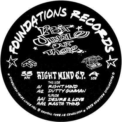 12bit Jungle Out There - Right Mind EP - Foundations Records (12") - Vinyl Junkie UK