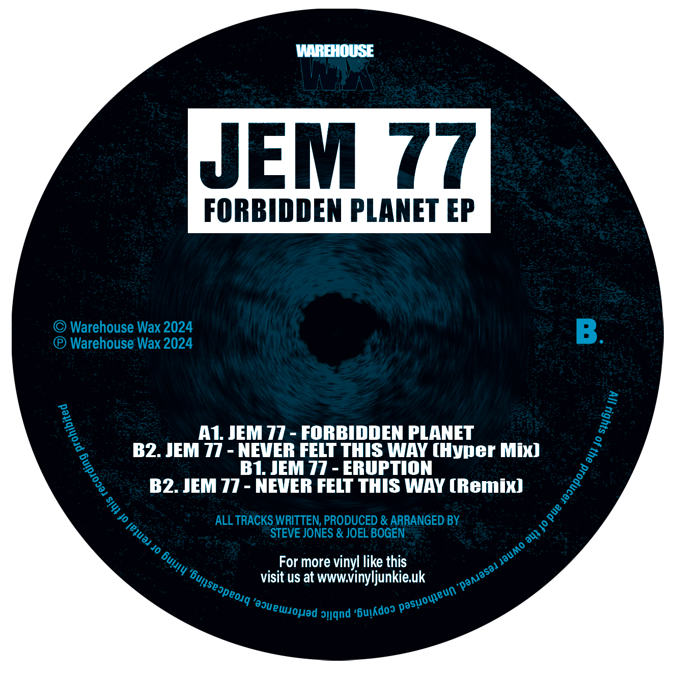 Jem 77 - Forbidden Planet EP - Repress - Includes WAV Download - Pre-Order