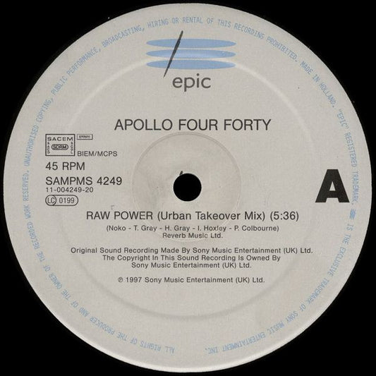 Apollo 440 - Raw Power - Epic (12")