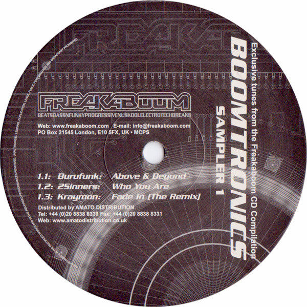 Various - Boomtronics Sampler 1 (12", Sampler)