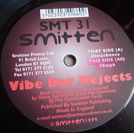 Vibe Bar Rejects - Disturbance / 70mph (12")