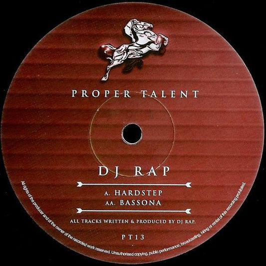 DJ Rap - Hardstep / Bassona - Proper Talent (12")