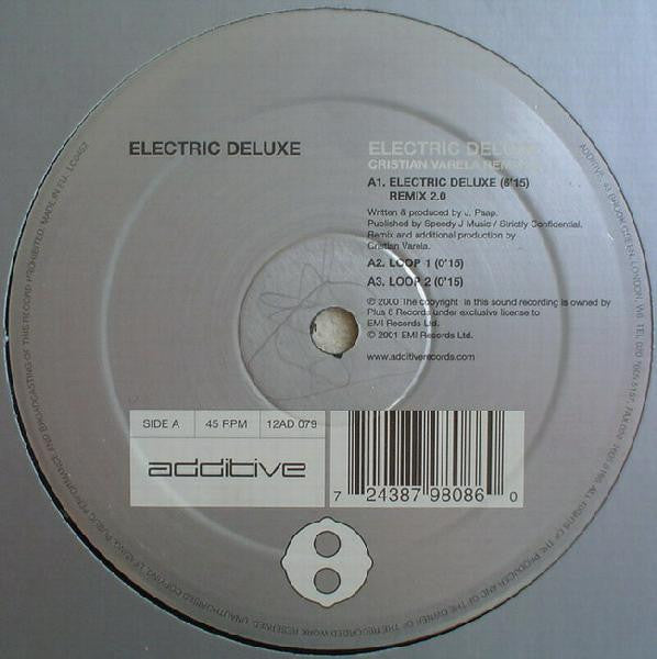 Electric Deluxe - Electric Deluxe (Cristian Varela Remixes) (12")