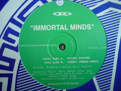 Immortal Minds - Voodoo Culture / Cosmic Jungle (Remix) - Reinforced Records (12")