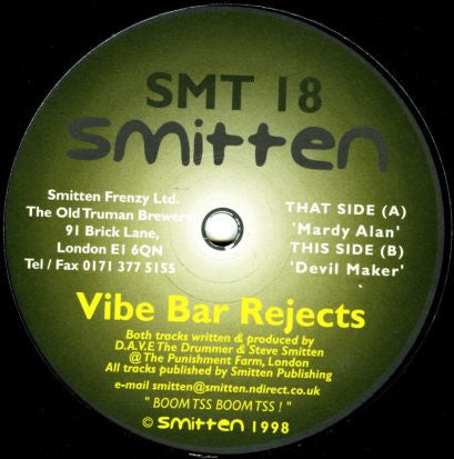 Vibe Bar Rejects - Mardy Alan / Devil Maker (12")