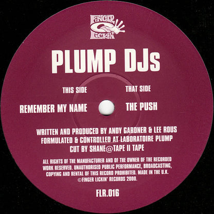 Plump DJs - The Push / Remember My Name (12")