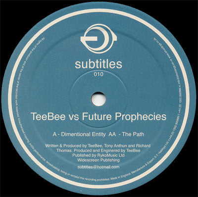 TeeBee - Dimentional Entity / The Path - Subtitles (12")