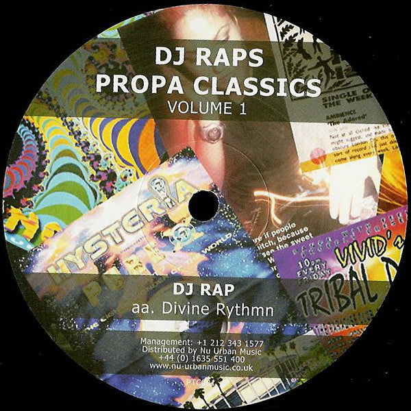 DJ Rap - Propa Classics Volume 1 - Proper Talent (12")