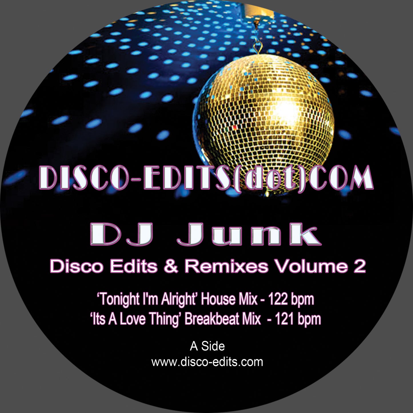 DJ Junk - Disco Edits & Remixes Volume 2 - Disco Edits (12")