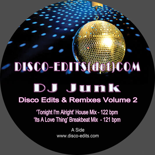 DJ Junk - Disco Edits & Remixes Volume 2 - Disco Edits (12")