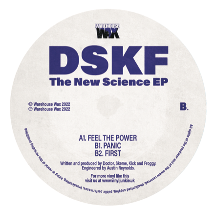 DSKF - The New Science EP - Available now EXCLUSIVE to Vinyl Junkie UK - The Place for oldskool vinyl.