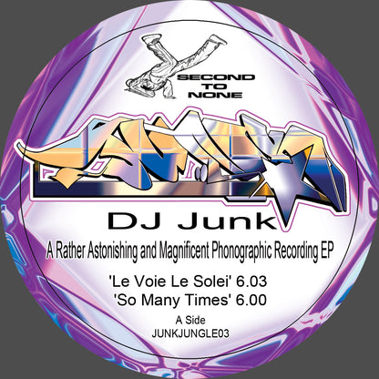 DJ Junk - A Rather Astonishing And Magnificent Phonographic Recording EP - Second To None (12")