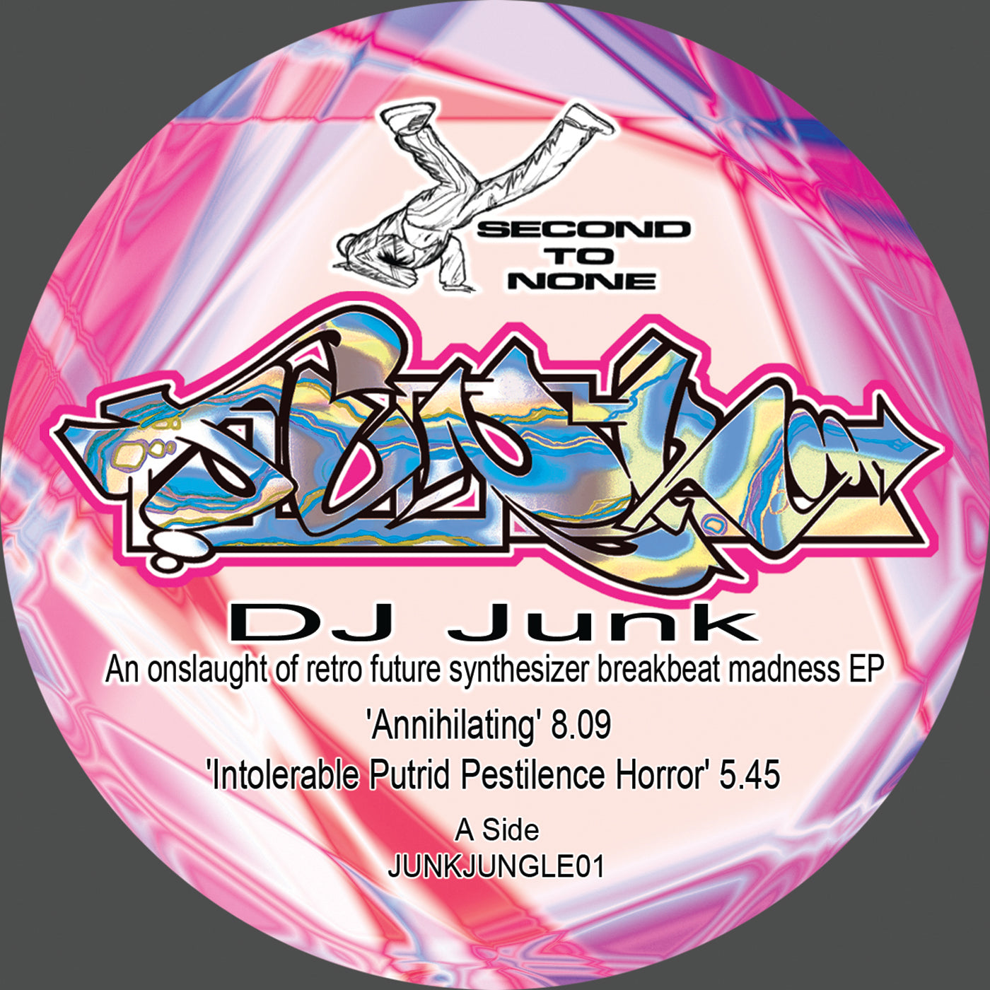 DJ Junk - An Onslaught Of Retro Future Synthesizer Breakbeat Madness EP - Second To None (12")