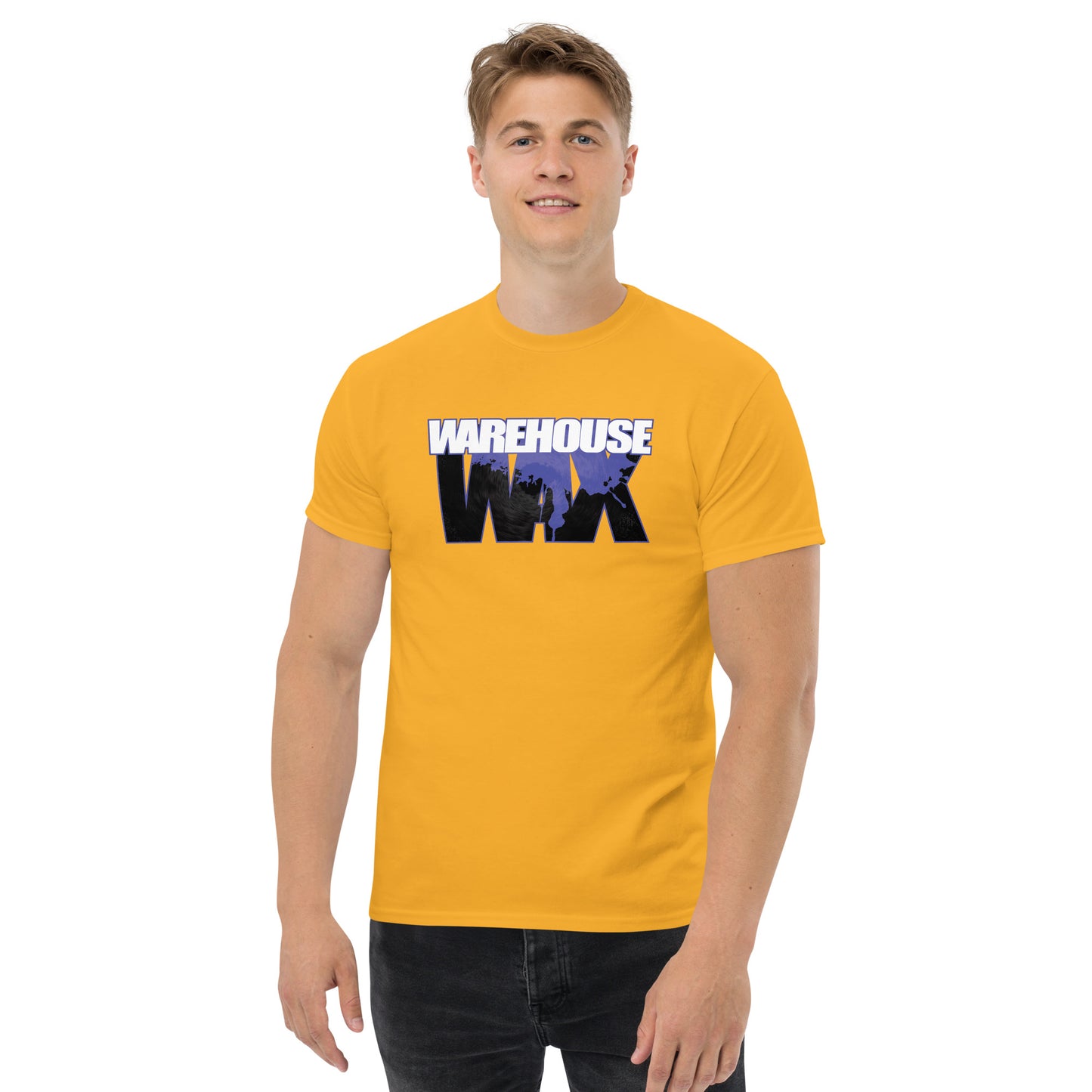 Warehouse Wax Logo - Unisex T-Shirt - Blue Wax