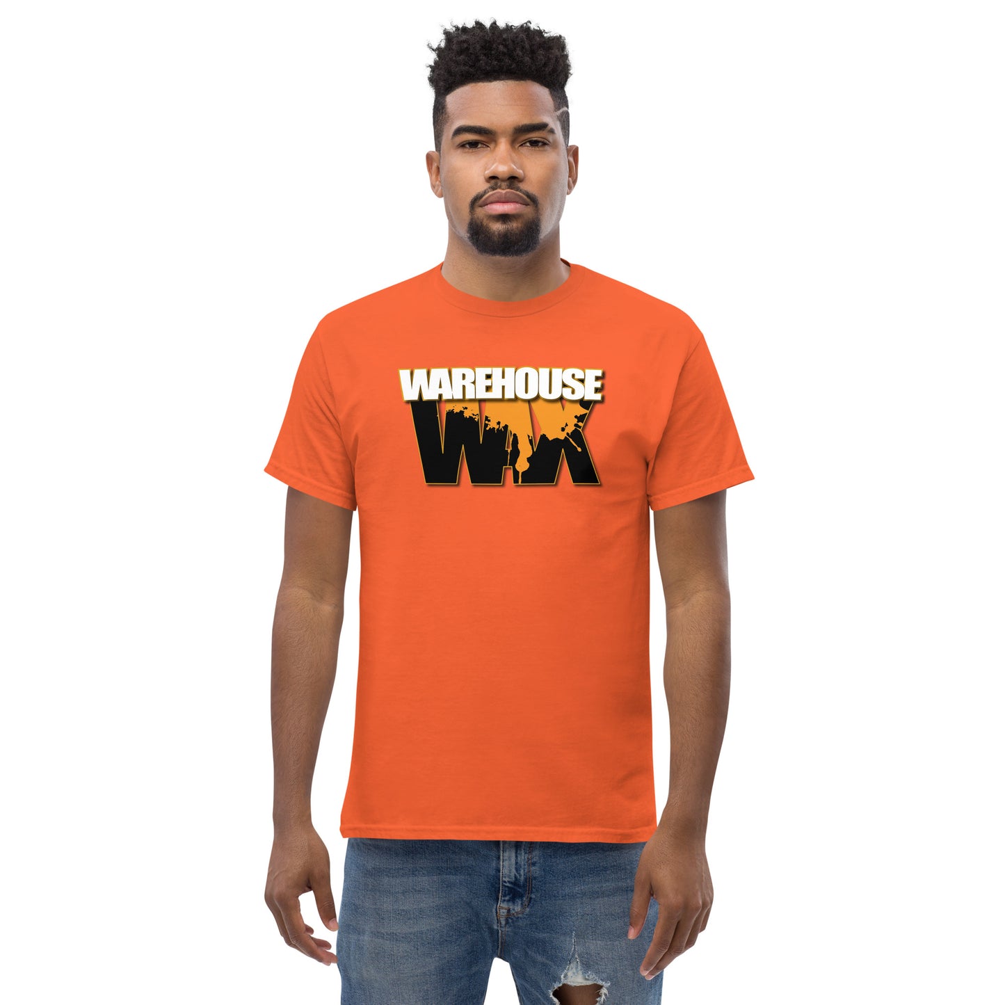 Warehouse Wax Logo - Unisex T-Shirt - Orange Wax