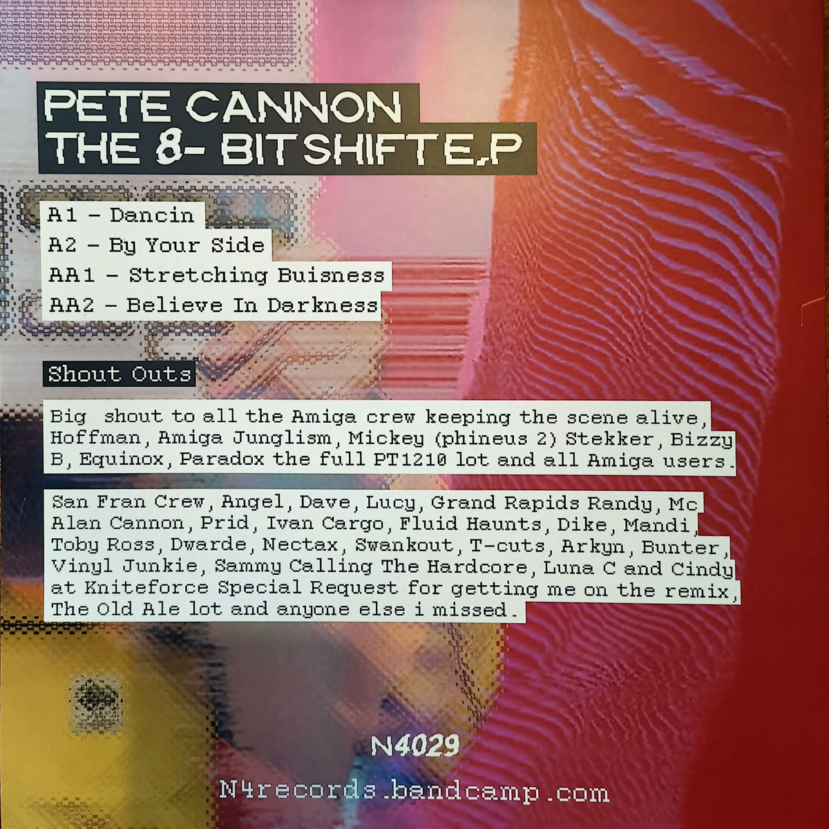 Pete Cannon - The 8-Bit Shift E.P - N4 Records (12")