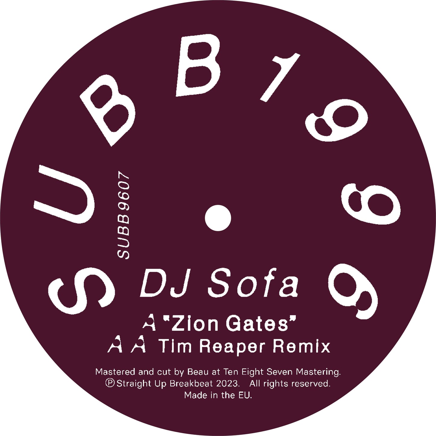 DJ Sofa - Zion Gates - Straight Up Breakbeat (12")