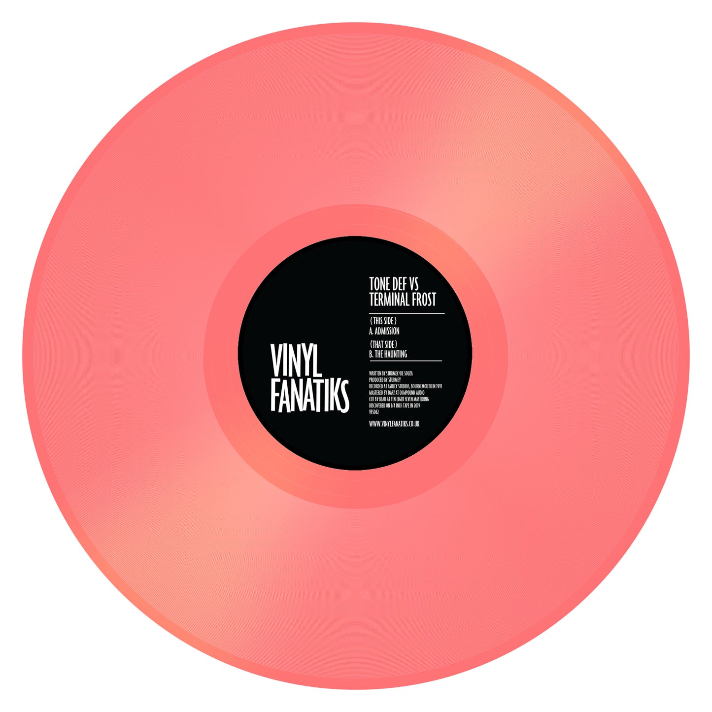 Tone Def & Terminal Frost – Admission/The Haunting (12" pink Vinyl) - Pre Order
