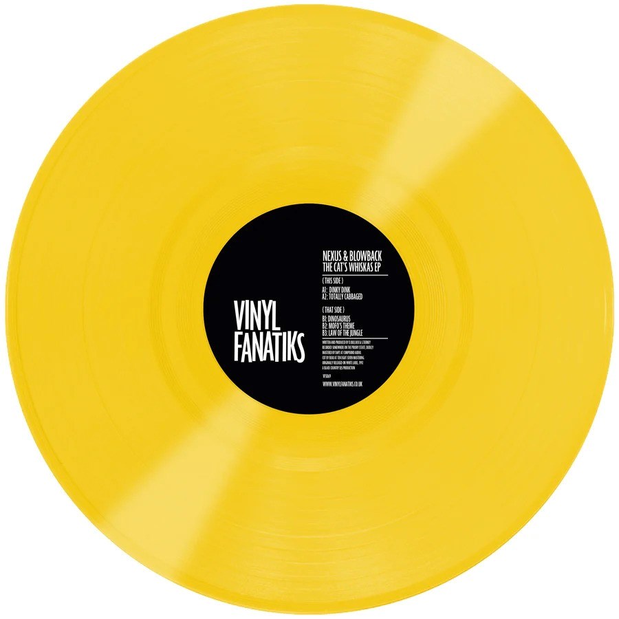 Nexus & Blowback - The Cat's Whiskas EP - Vinyl Fanatiks (12"  Yellow Vinyl)