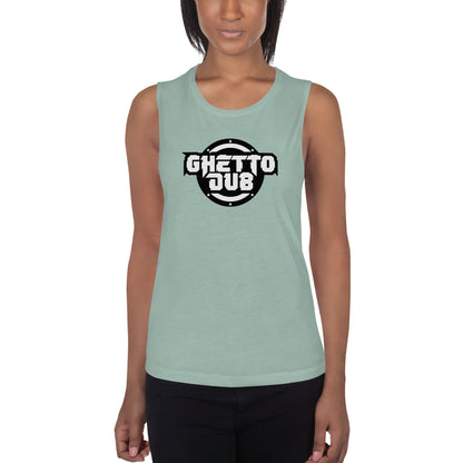 Ghetto Dub Logo - Ladies’ Muscle Tank Top
