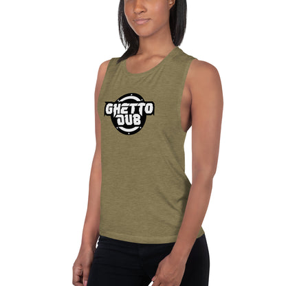 Ghetto Dub Logo - Ladies’ Muscle Tank Top