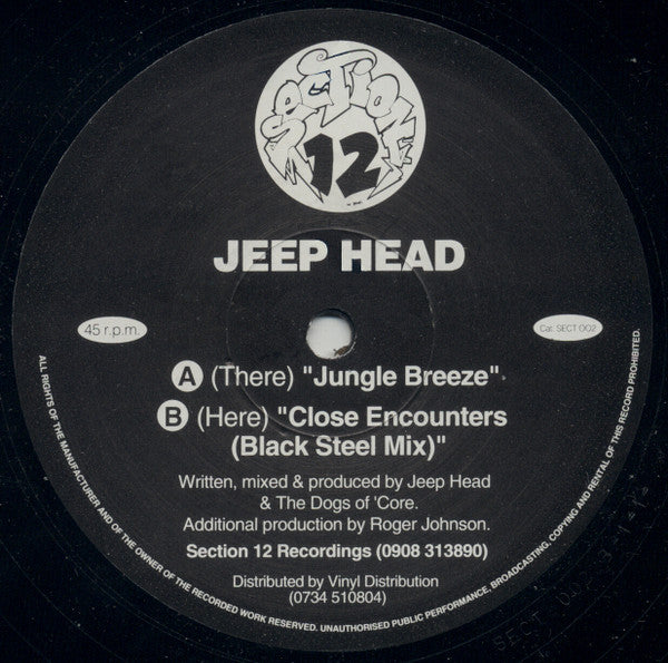 Jeep Head - Jungle Breeze / Close Encounters (12")