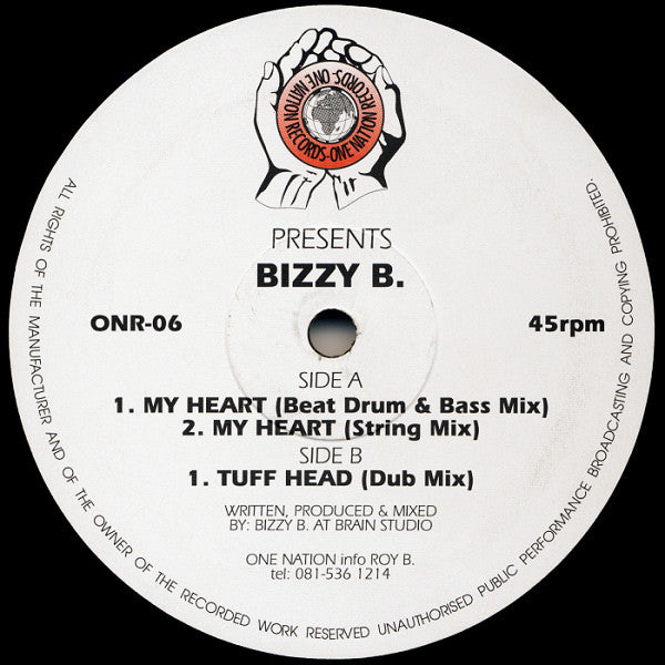 Bizzy B - My Heart / Tuff Head (12") - Vinyl Junkie UK