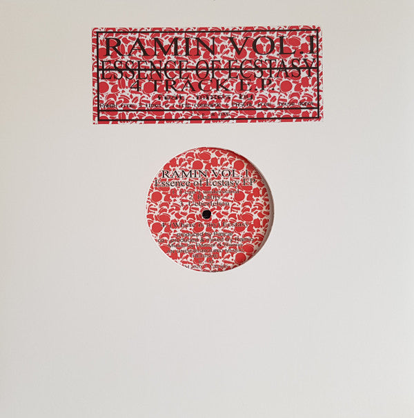 Ramin ‎– Essence Of Ecstasy (Red / White Splatter Vinyl 12") - Vinyl Junkie UK