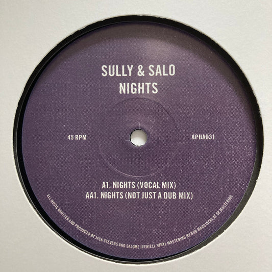 Sully & Salo - Nights (12")
