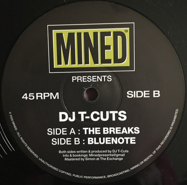 T-Cuts - MINED 002 (12") - Vinyl Junkie UK