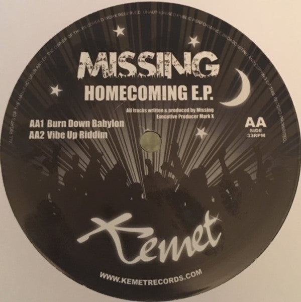 Missing - Homecoming E.P. (12")