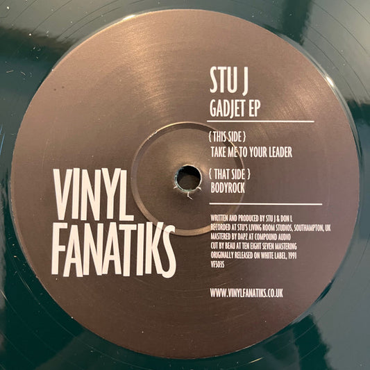 Stu J - Gadjet EP (12" Green Vinyl) - Vinyl Junkie UK