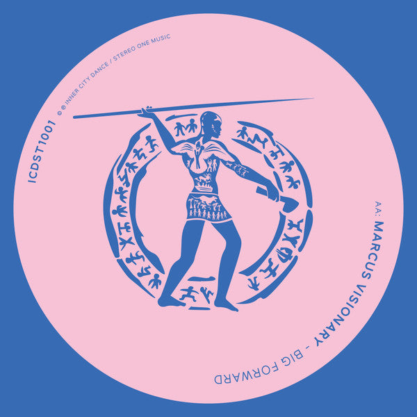 Marcus Visionary - Assassin / Big Forwards (Translucent Blue Vinyl 12") - Vinyl Junkie UK